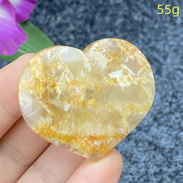Yellow Ghost Crystal Heart-ToShay.org