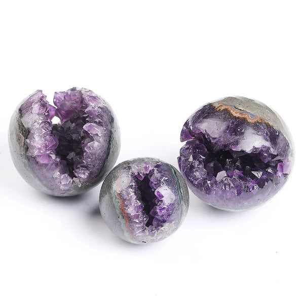 Purple Amethyst Cluster Ball-ToShay.org
