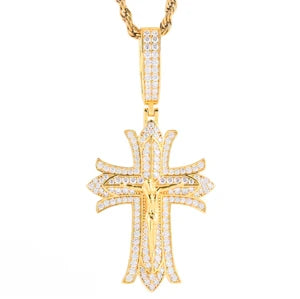 Gold Diamond Cross Pendants-ToShay.org