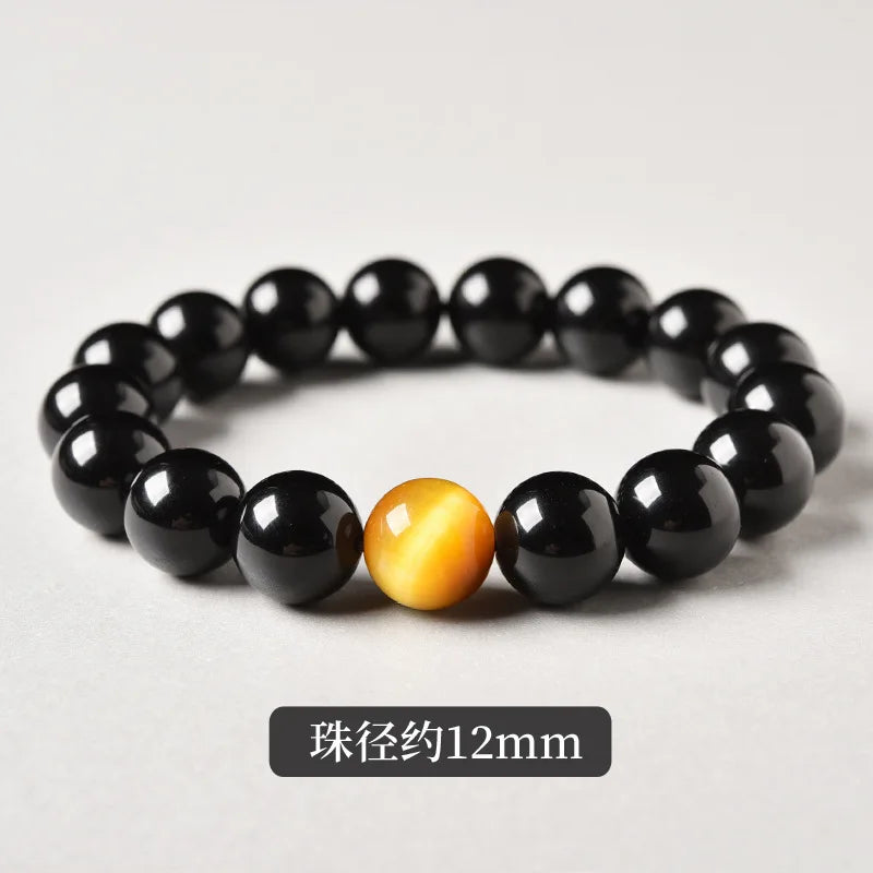 Black Gold Obsidian Bracelet-ToShay.org