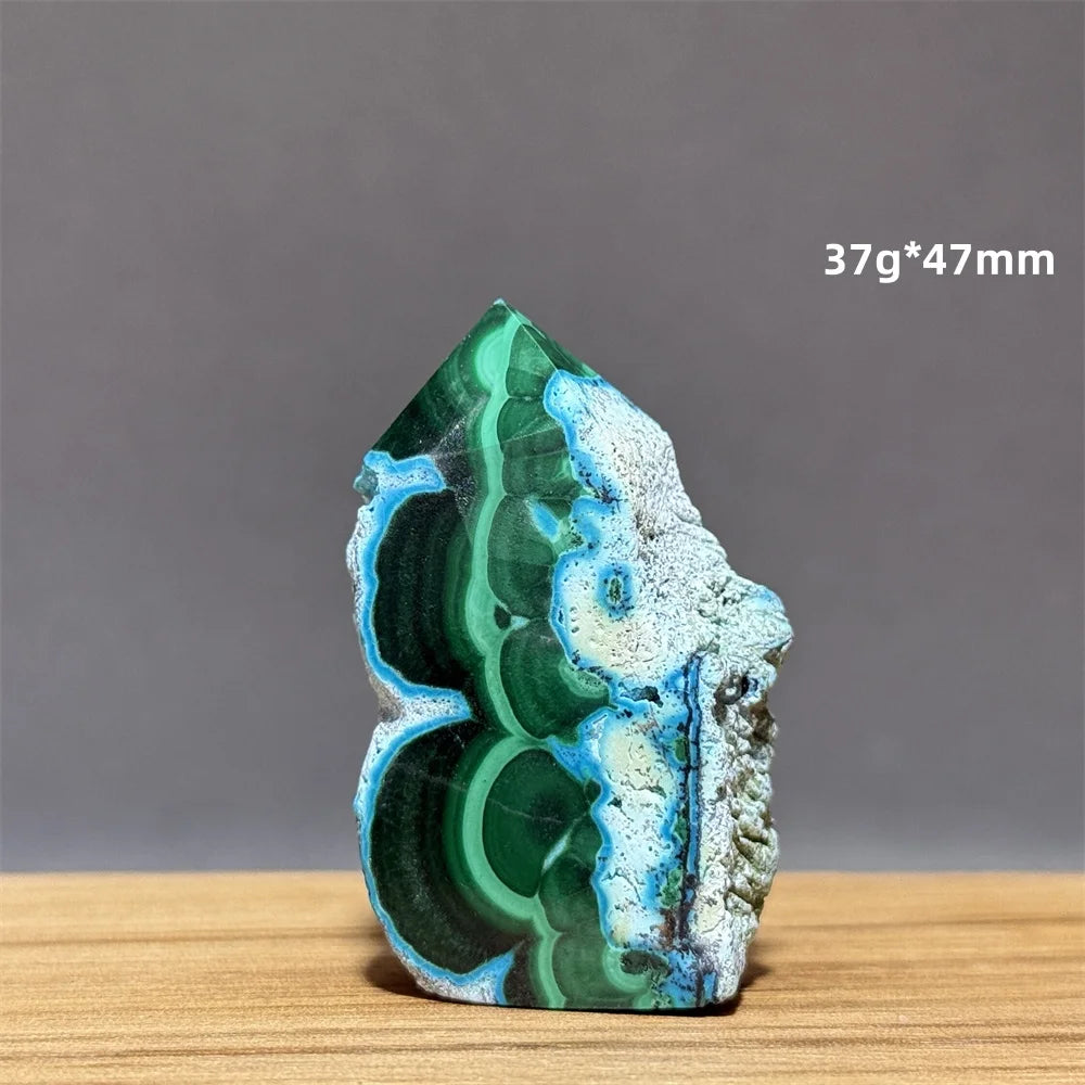 Blue Green Chrysocolla Tower-ToShay.org