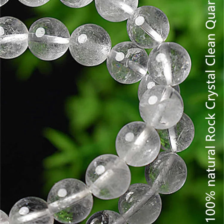 Clear Rock Crystal Mala Beads-ToShay.org