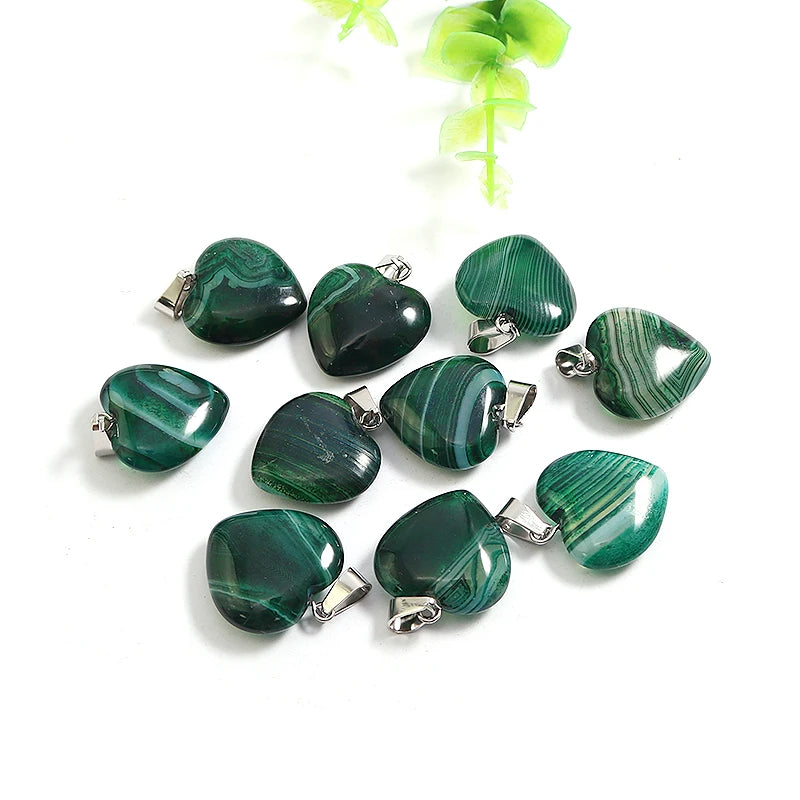 Mixed Stripe Agate Pendants-ToShay.org