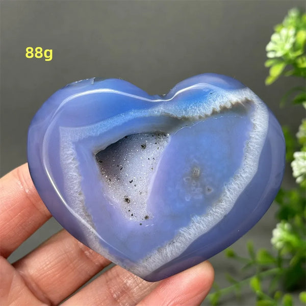 Blue Agate Geode Heart-ToShay.org
