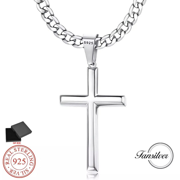 Silver Cross Necklace-ToShay.org