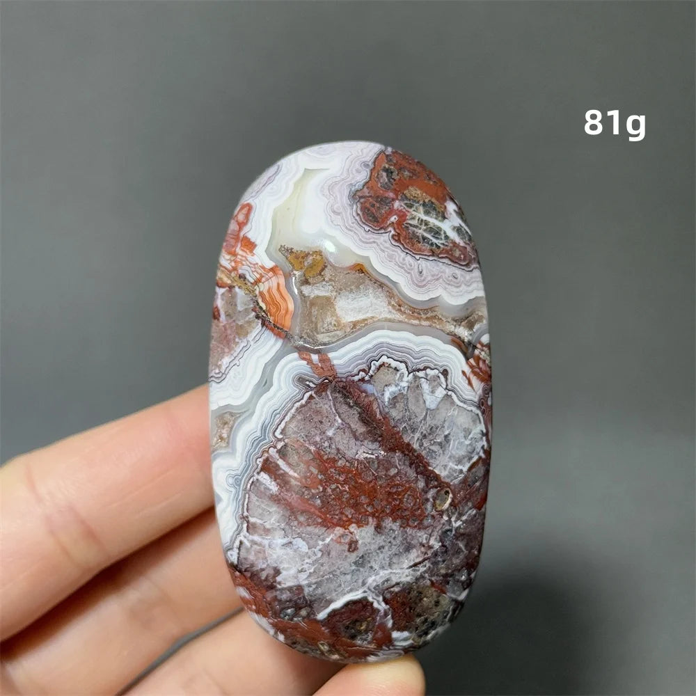 Red Agate Palm Stone-ToShay.org