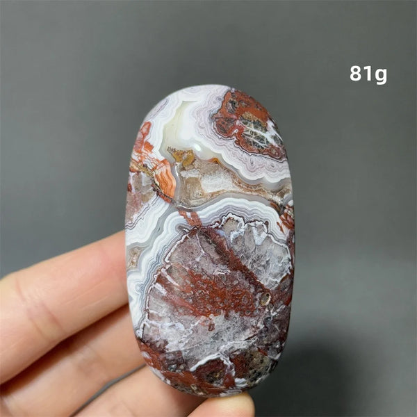 Red Agate Palm Stone-ToShay.org