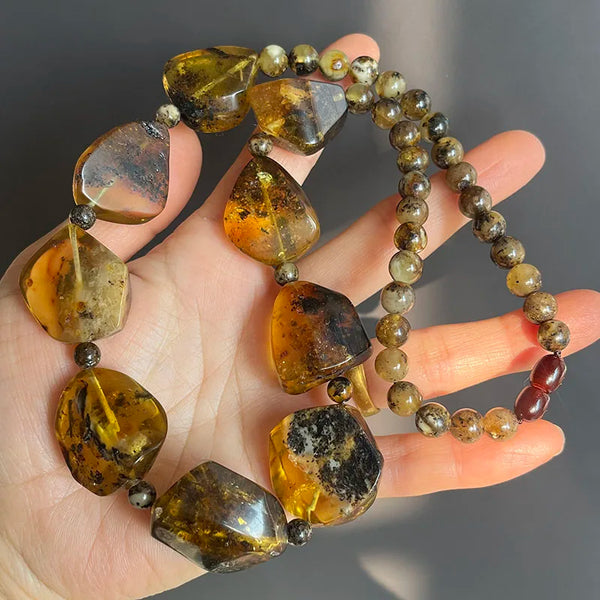 Yellow Amber Necklace-ToShay.org