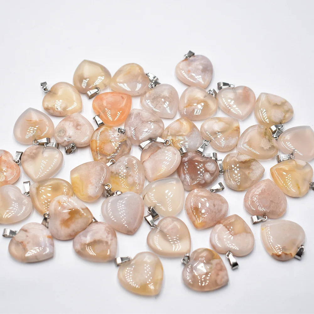 Mixed Crystal Heart Pendants-ToShay.org
