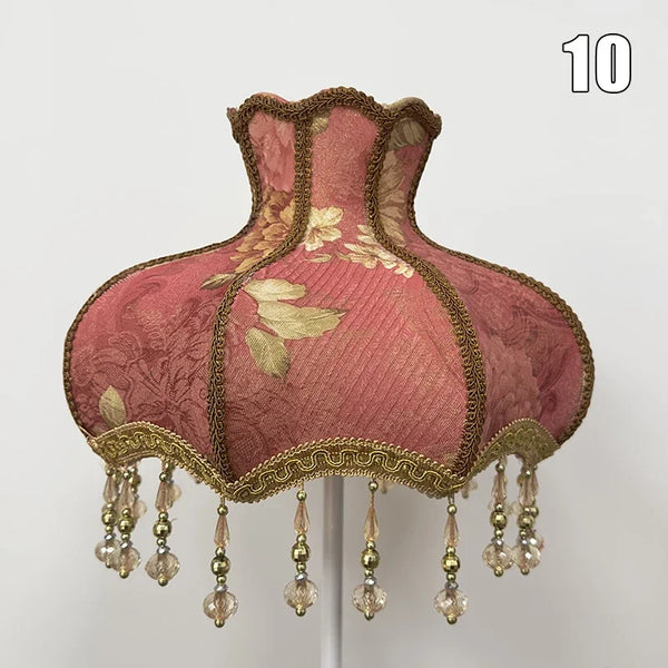 Beaded Lace Flower Lamp Shade-ToShay.org