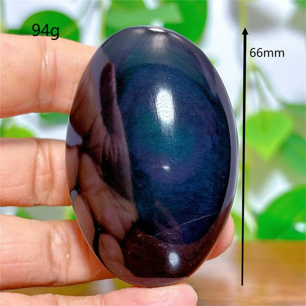 Rainbow Obsidian Palm Stones-ToShay.org