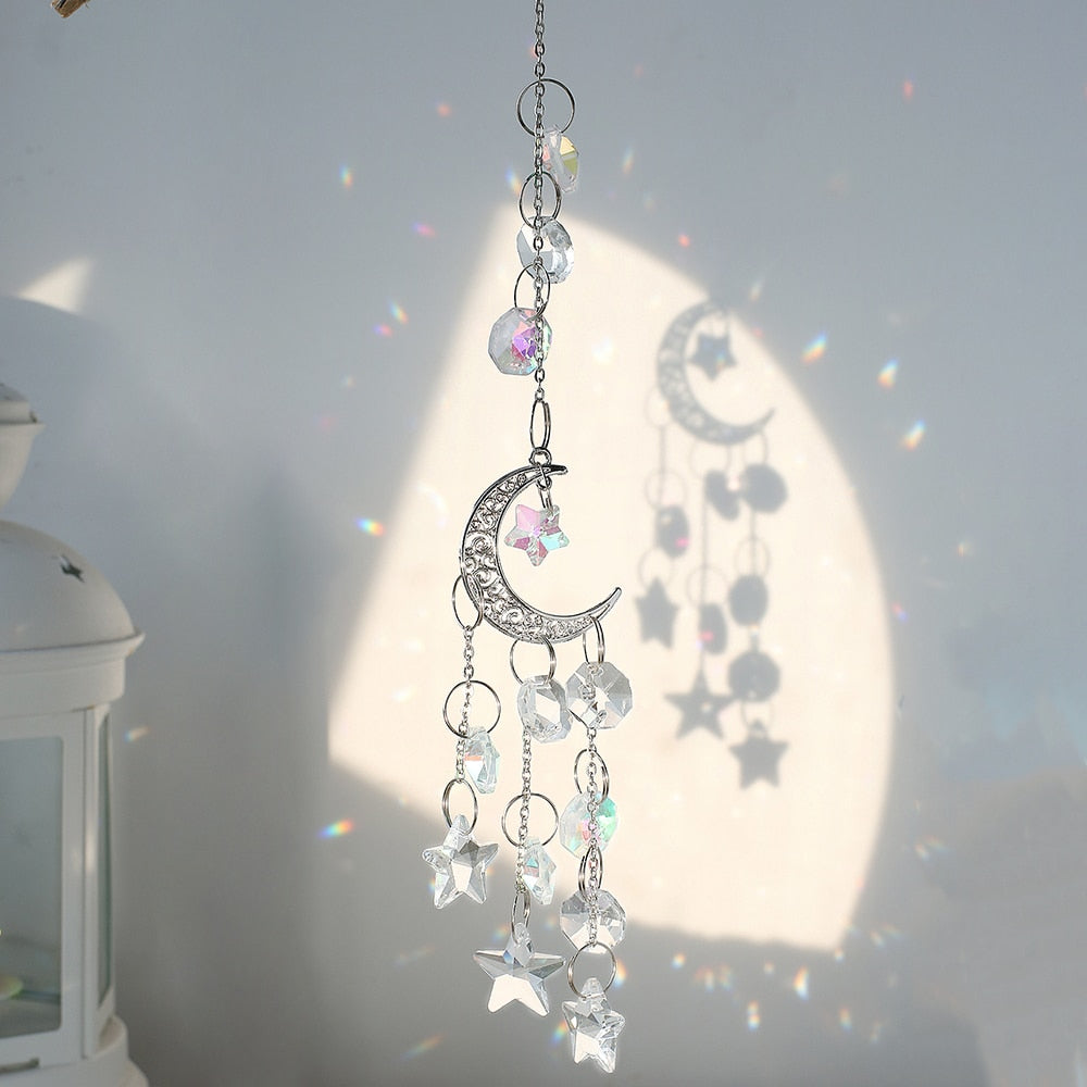 Sun Moon Crystal Sun Catcher-ToShay.org