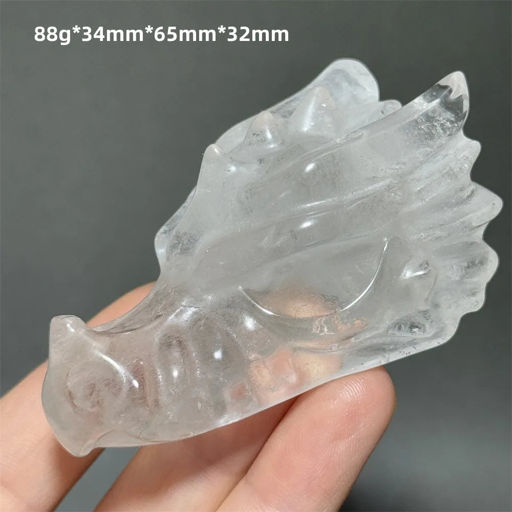 Clear Crystal Dragon Head-ToShay.org