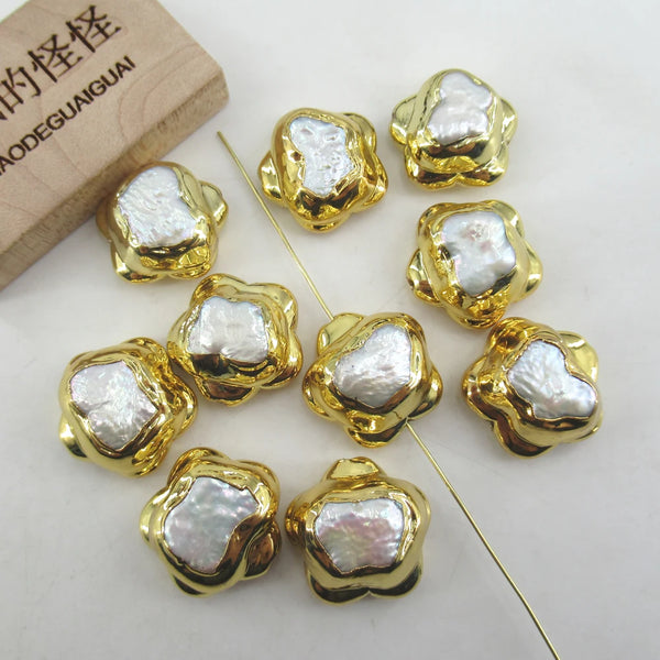 White Pearl Butterfly Beads-ToShay.org