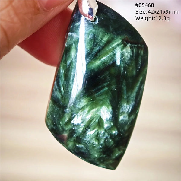 Green Seraphinite Pendant-ToShay.org