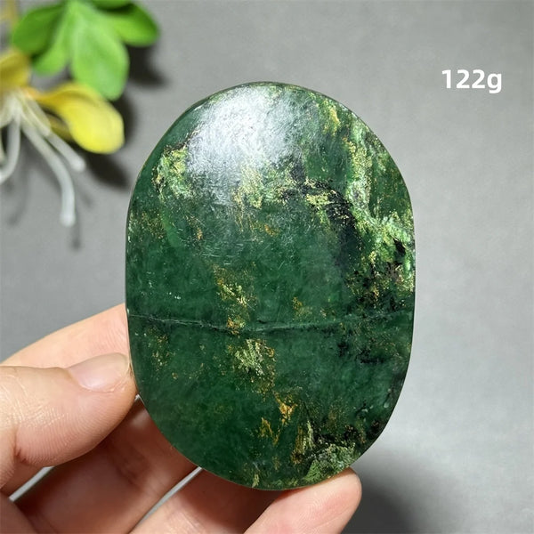 Green Emerald Quartz Palm Stone-ToShay.org