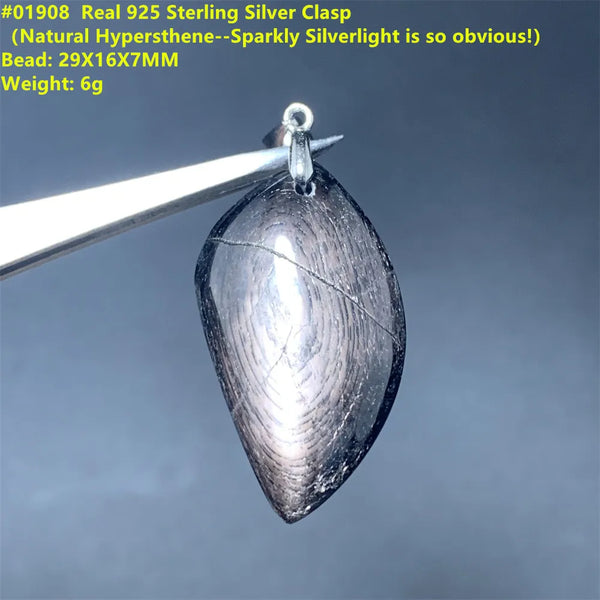 Black Hypersthene Pendant-ToShay.org
