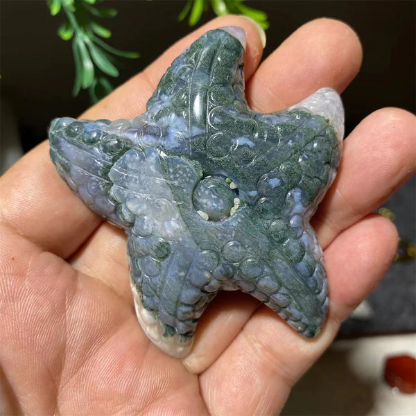 Green Moss Agate Starfish-ToShay.org