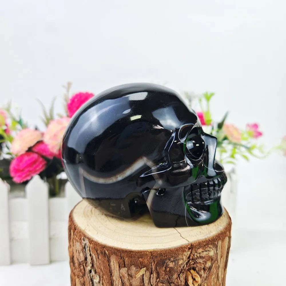 Black Sardonyx Skull-ToShay.org