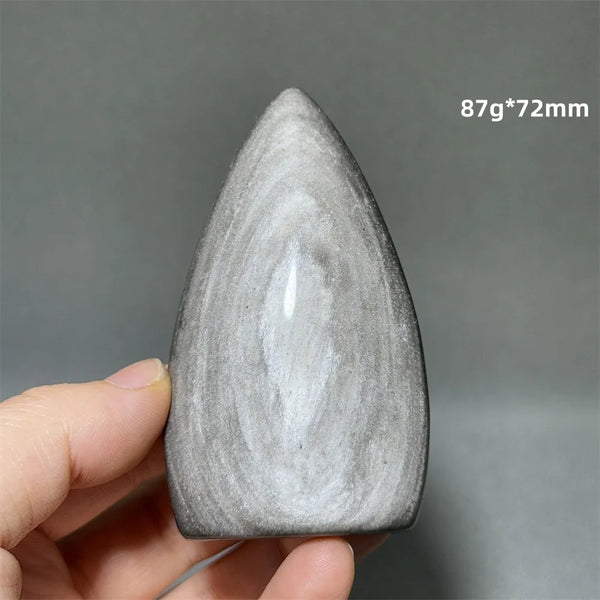 Silver Obsidian Torch-ToShay.org
