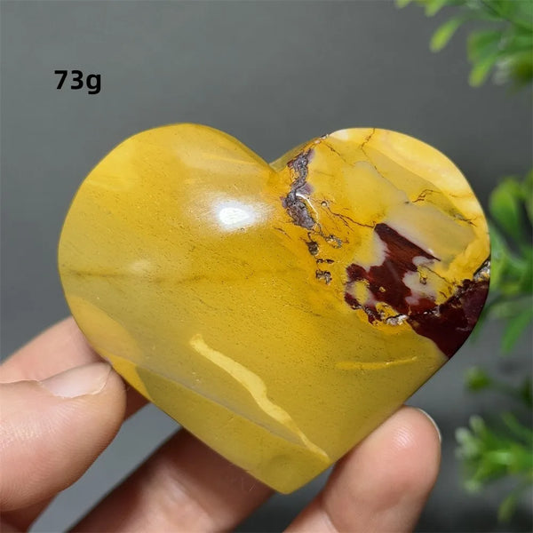 Yellow Mookaite Heart-ToShay.org
