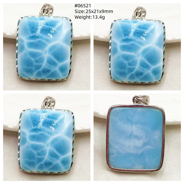 Blue Larimar Pendant-ToShay.org