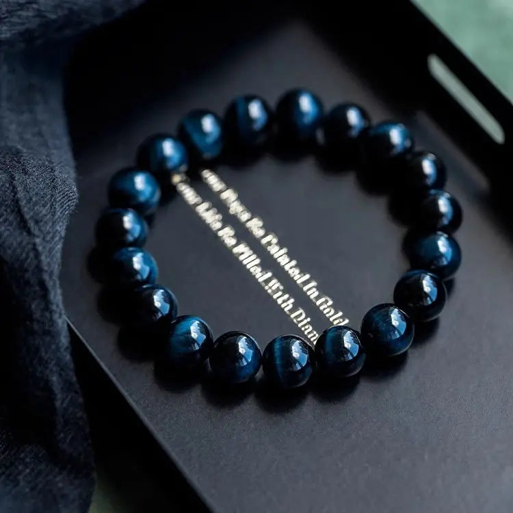 Blue Tigers Eye Bracelet-ToShay.org