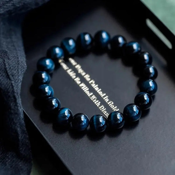 Blue Tigers Eye Bracelet-ToShay.org