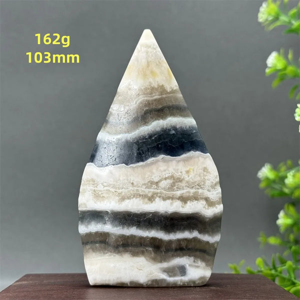 White Fluorite Agate Flame-ToShay.org