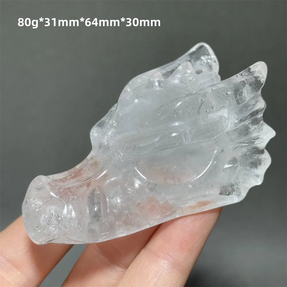 Clear Crystal Dragon Head-ToShay.org