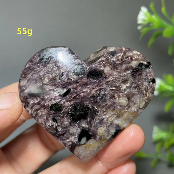 Purple Noble Crystal Heart-ToShay.org