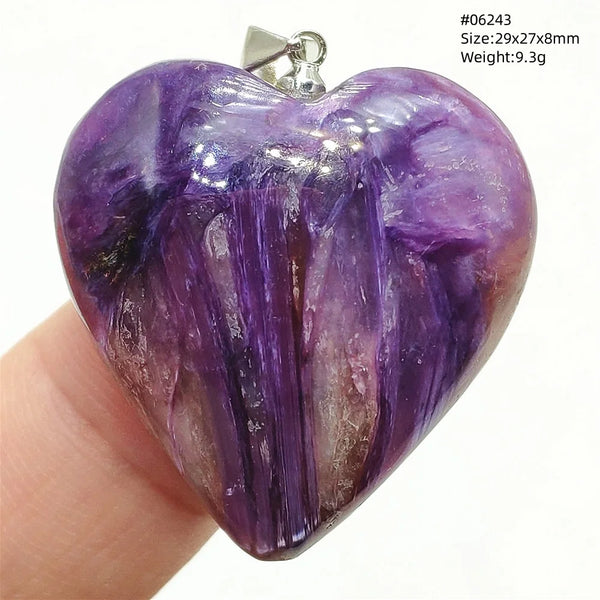 Purple Charoite Pendant-ToShay.org
