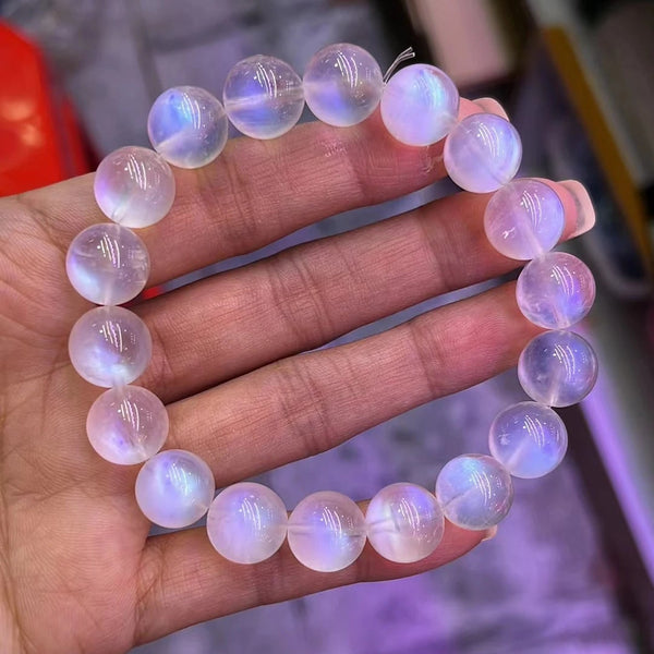Blue Moonstone Bead Bracelet-ToShay.org