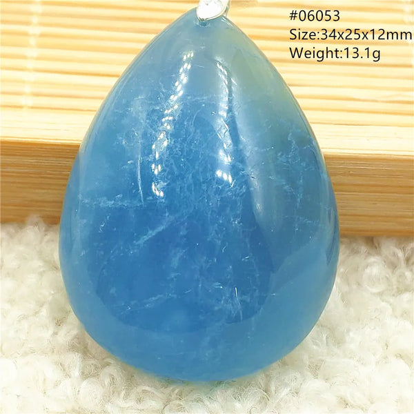 Blue Aquamarine Pendant-ToShay.org