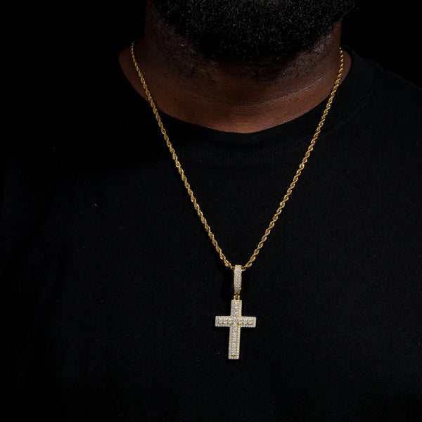 Gold Diamond Cross Pendants-ToShay.org
