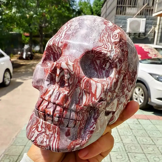Red Agate Skull-ToShay.org