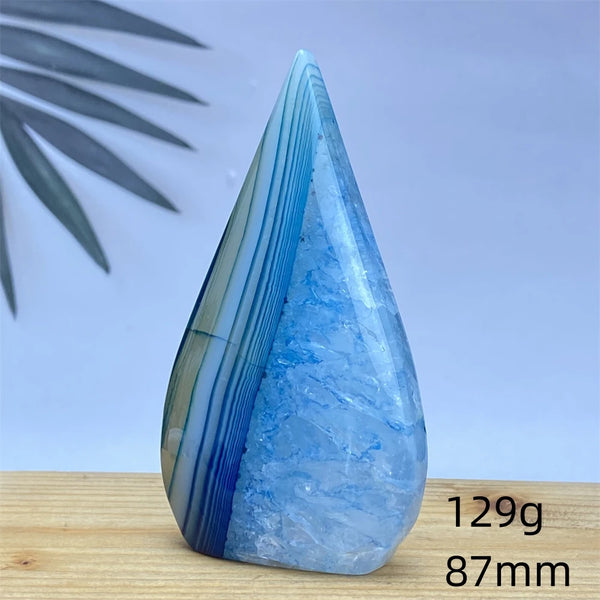 Blue Agate Torch-ToShay.org