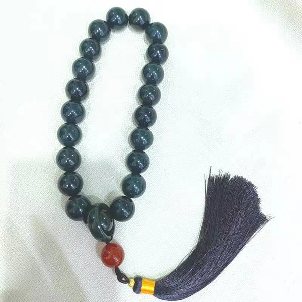 Green Jade Tassel Bracelet-ToShay.org