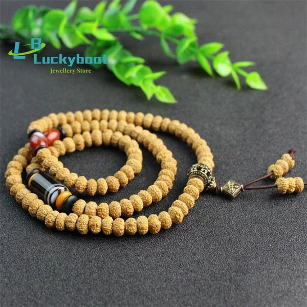 Yellow Rudraksha Bodhi Beads-ToShay.org