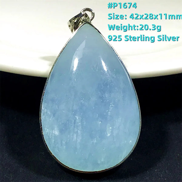 Blue Aquamarine Pendent-ToShay.org