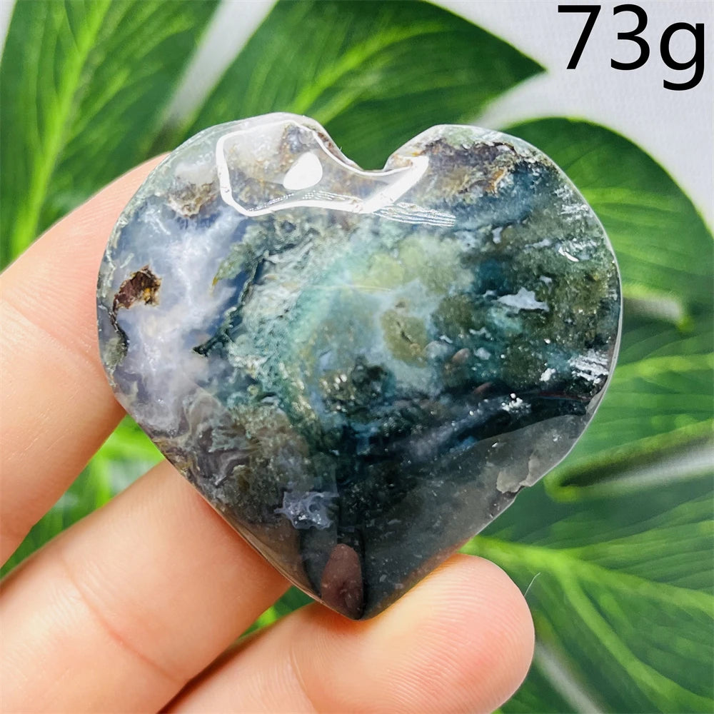 Green Moss Agate Heart-ToShay.org