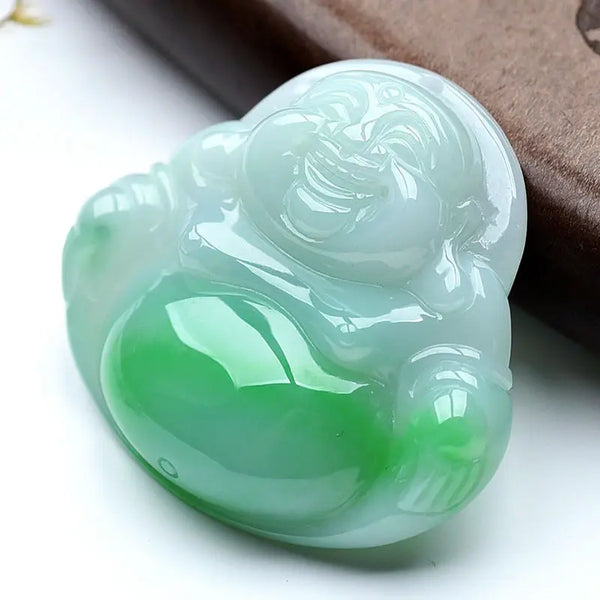 Green Jadeite Maitreya Buddha-ToShay.org
