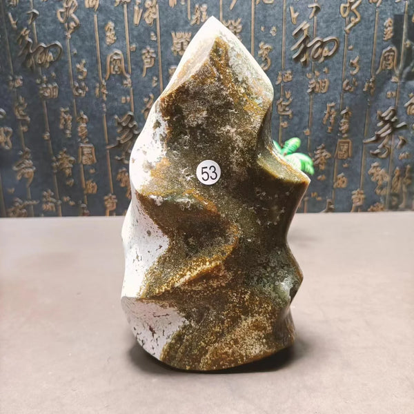 Green Ocean Jasper Flame-ToShay.org