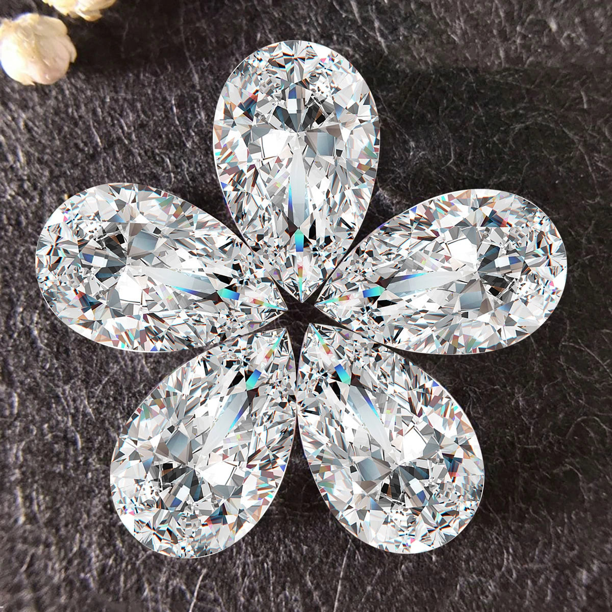 Clear Faceted Diamond-ToShay.org