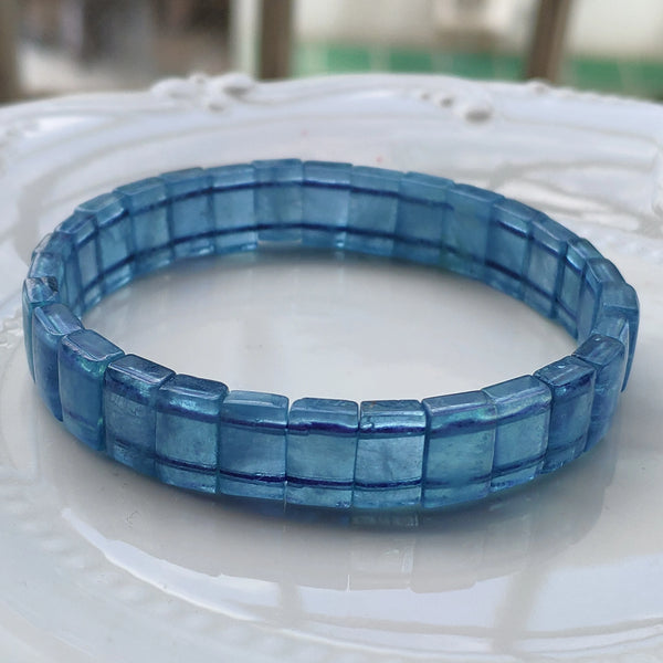 Blue Aquamarine Bracelet-ToShay.org