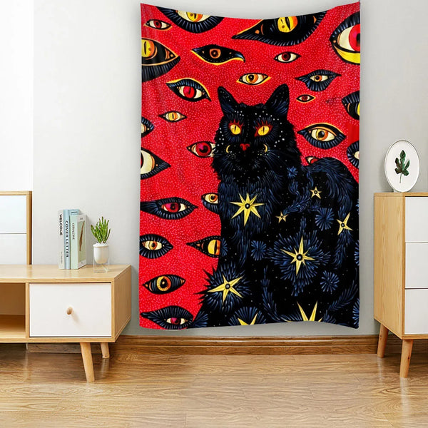 Cat Art Tapestry-ToShay.org