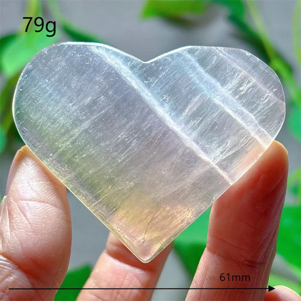 Rainbow Fluorite Heart-ToShay.org