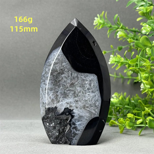 Black Onyx Geode Torch-ToShay.org