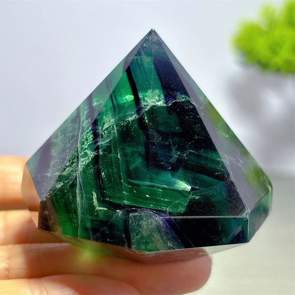 Rainbow Fluorite Diamond-ToShay.org