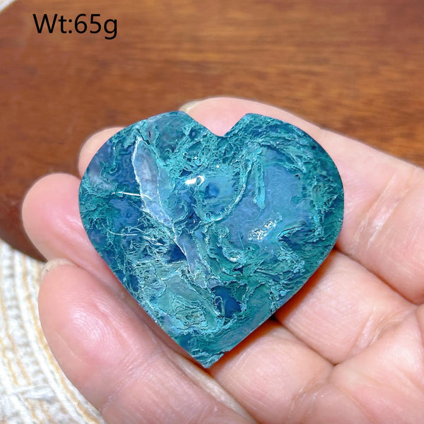 Green Moss Agate Heart-ToShay.org